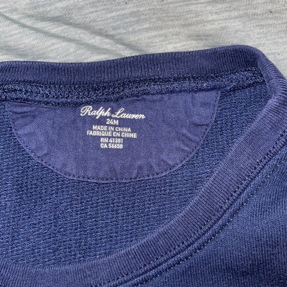 Ralph Lauren Navy, Red and white sweater. 24months - Picture 4 of 5